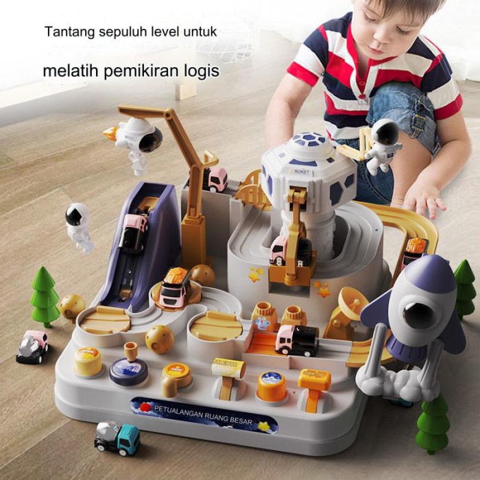 Jual BabyToys Mainan Edukasi Anak Bayi Track Seluncuran Game Brain ...
