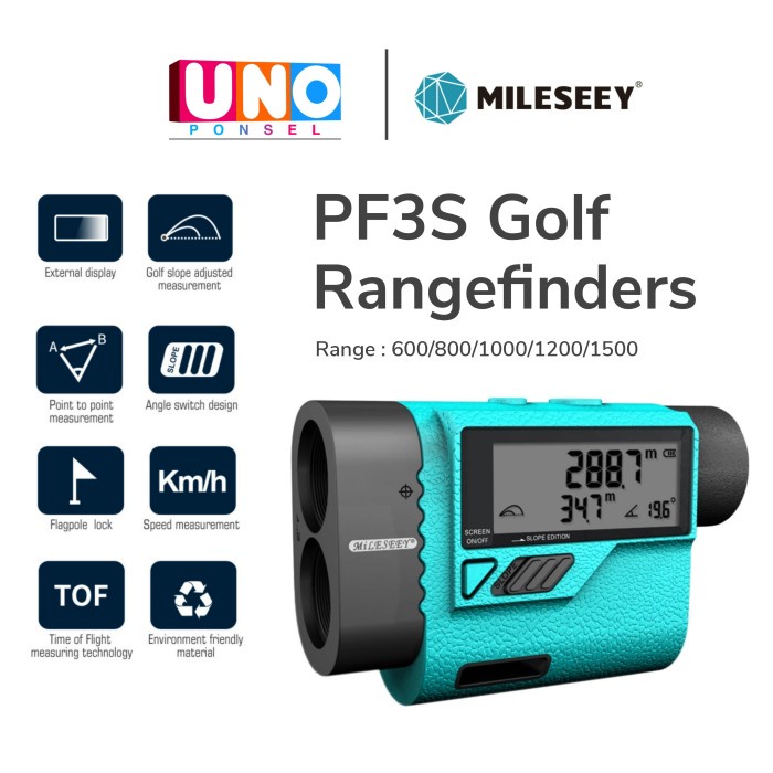 Jual Mileseey PF3S Golf Laser Rangefinders Hunting Distance Range