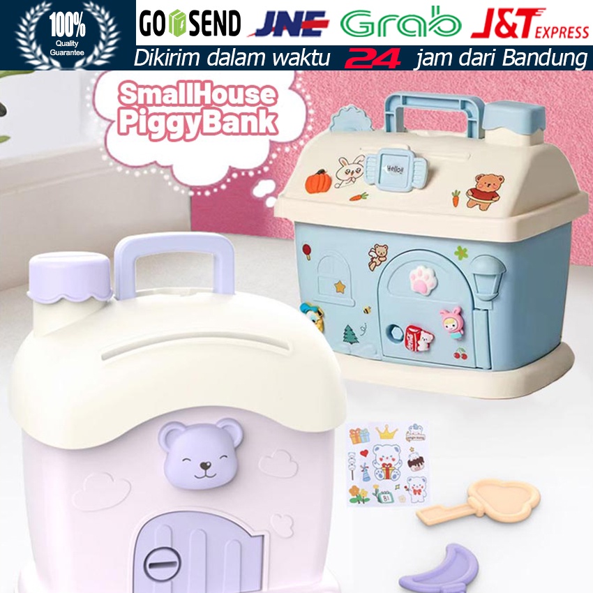 Jual DIY Kartun Lucu Celengan / Celengan Rumah Jamur / Celengan Mainan