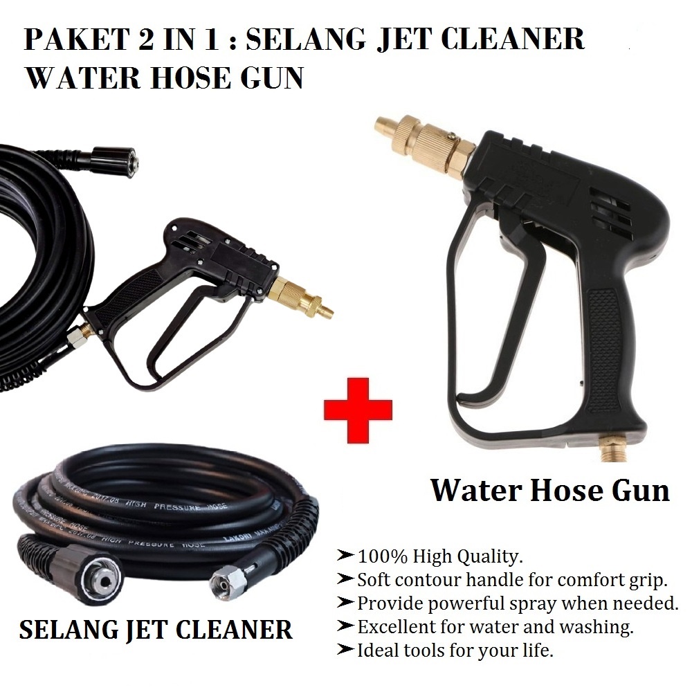 Jual Paket Selang Jet Cleaner M Gun Jet Pendek Water Hose Gun Shopee Indonesia