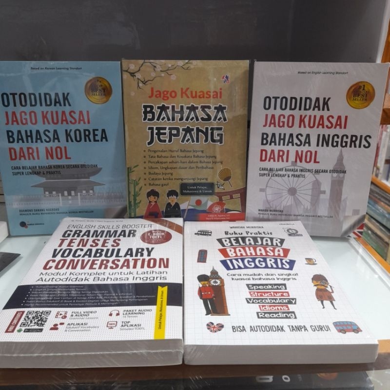 Jual Paket Buku Otodidak Jago Kuasai Bahasa Korea Dari Nol Jago Kuasai Bahasa Jepang