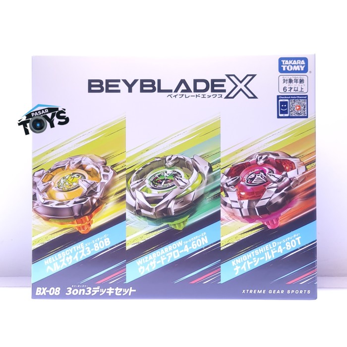 Jual Beyblade X Beybladex 3on3 Deck Set Bx 08 Takara Tomy Shopee Indonesia