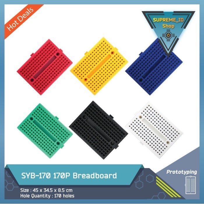 Breadboard Solderless 4 In 1 - Set Di 4 Basette Per Circuiti Con 700 Punti Di Collegamento - Foto 10