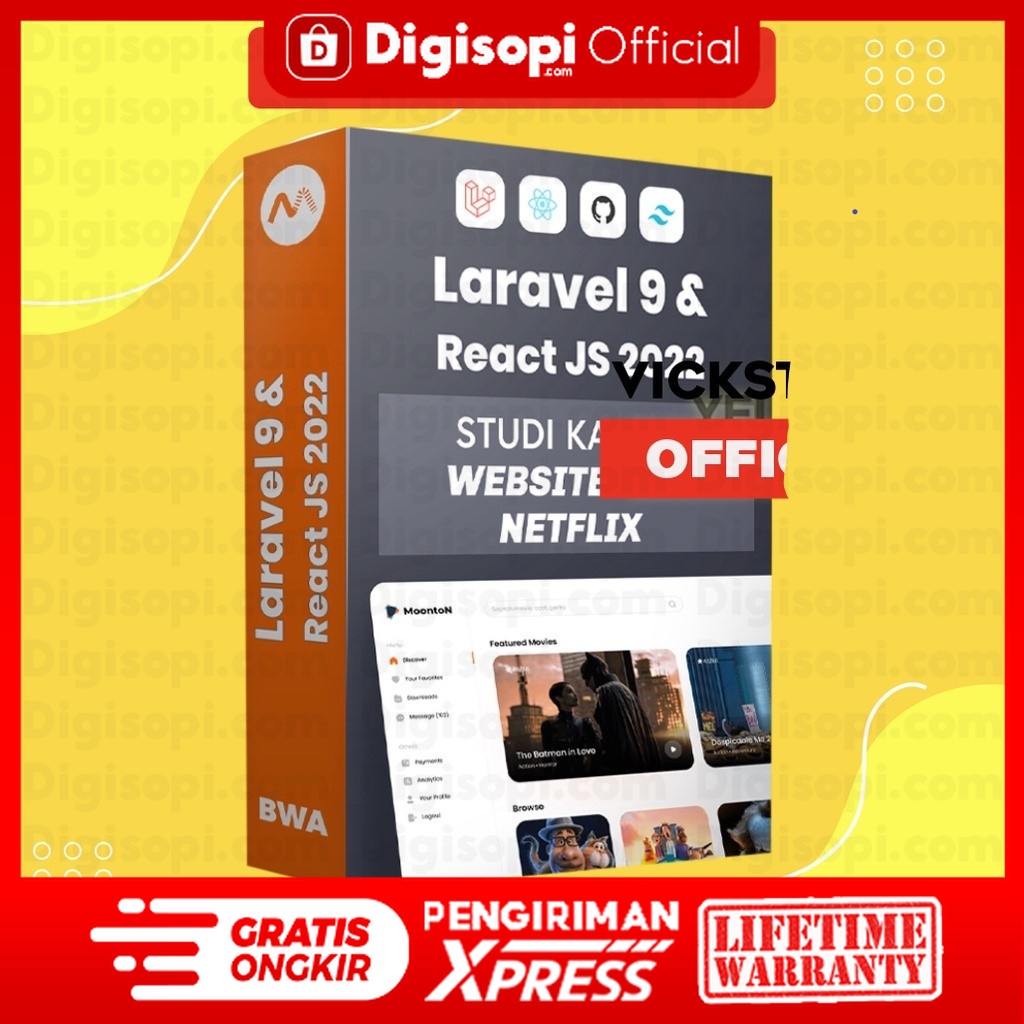 Jual COMPLETE LARAVEL 9 + REACT JS BWA - Studi Kasus Membuat Web Mirip ...