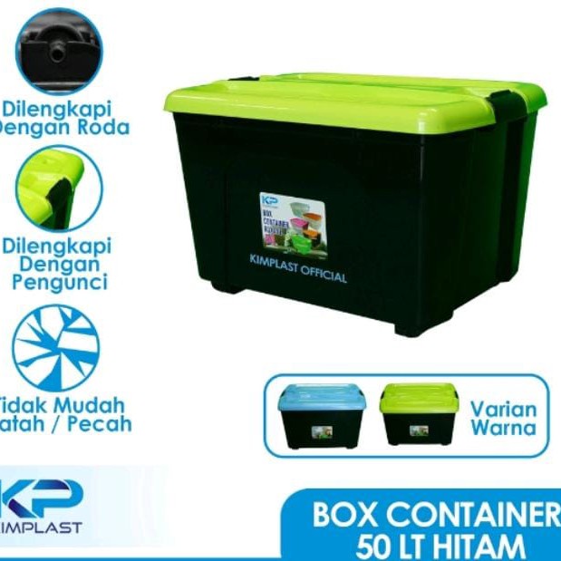 Jual Box Container Kimplast 50liter Ada Roda | Shopee Indonesia