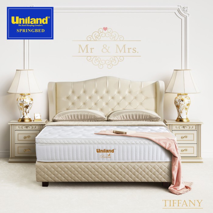 Jual Uniland Springbed Rivera Pillowtop Tiffany Full Set Kasur Spring ...