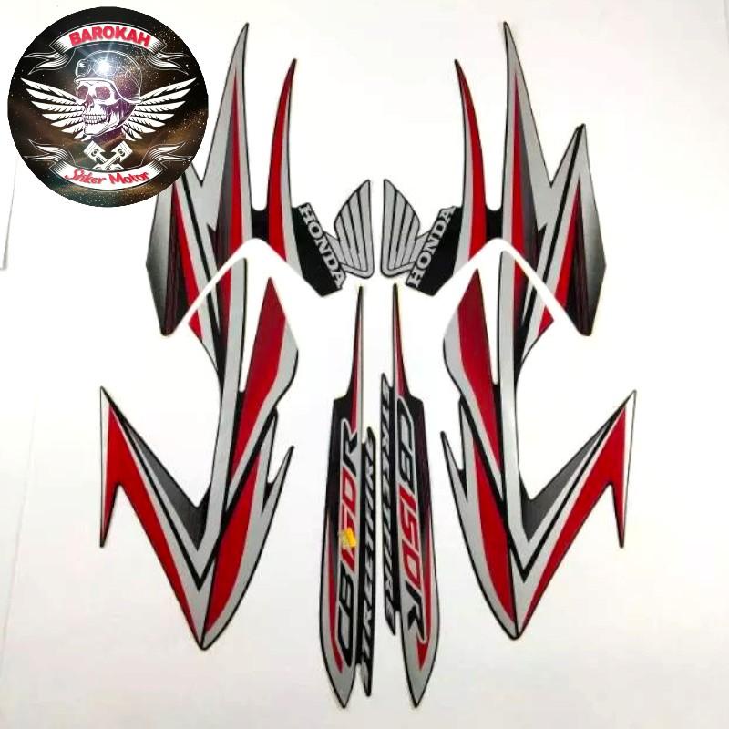 Jual AJS Striping stiker motor honda cb150r cb 150 r 2013 hitam full ...