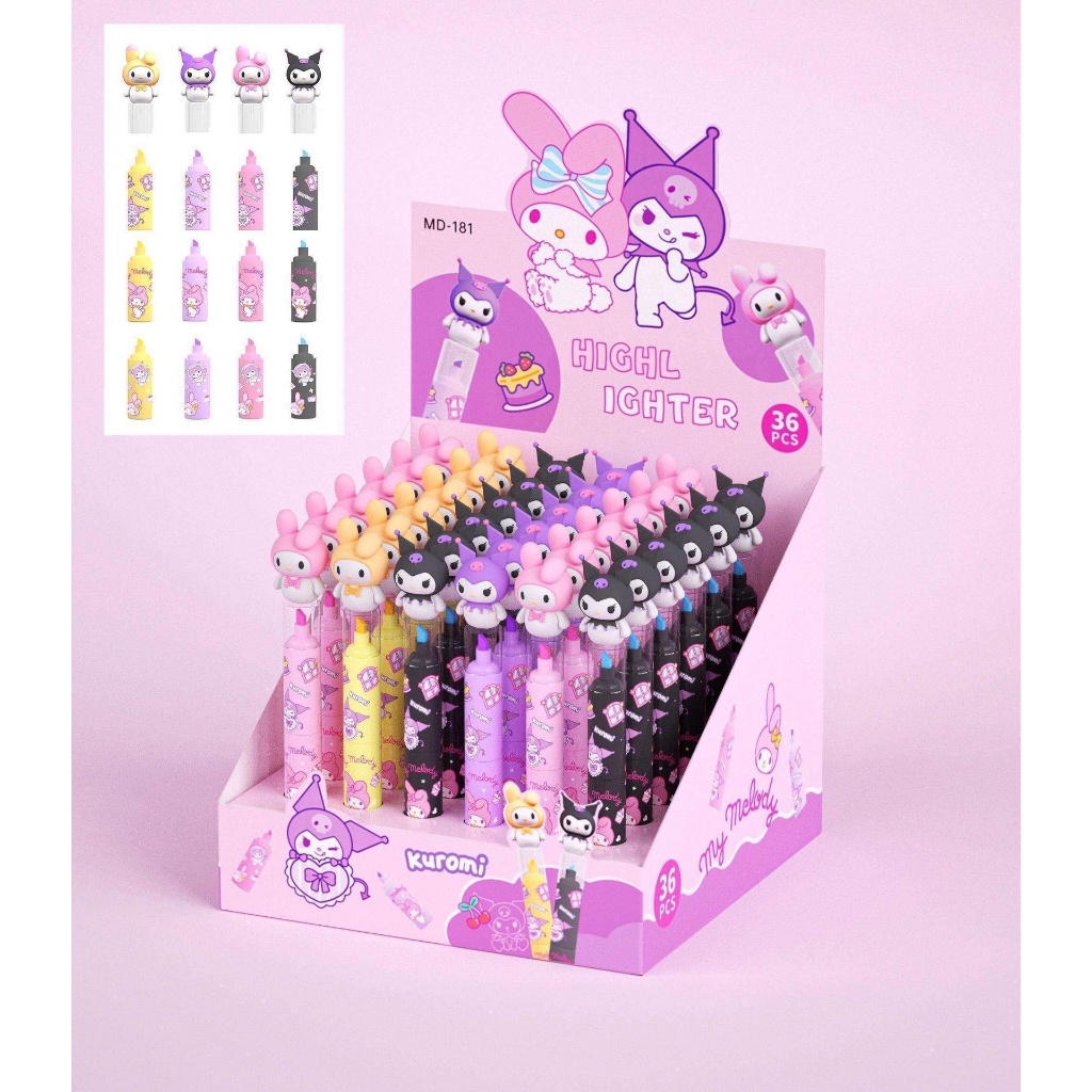 Jual STESSI Highlighter Fancy Topper Karet / Stabillo Penanda Lucu ...
