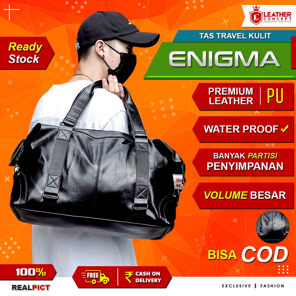 Jual LEATHER CONCEPT Tas Pria Kulit Tas Travel Kulit Tas Slempang Pria