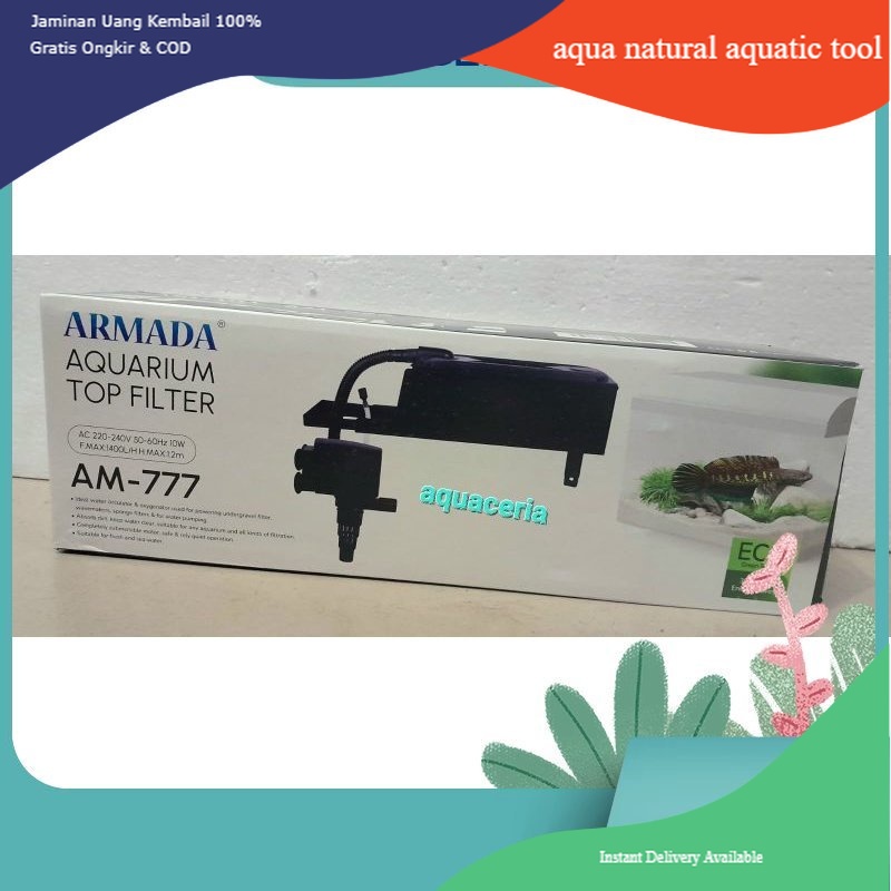 Jual Top filter armada am 777 filter gantung 1 set filter atas aquarium ...