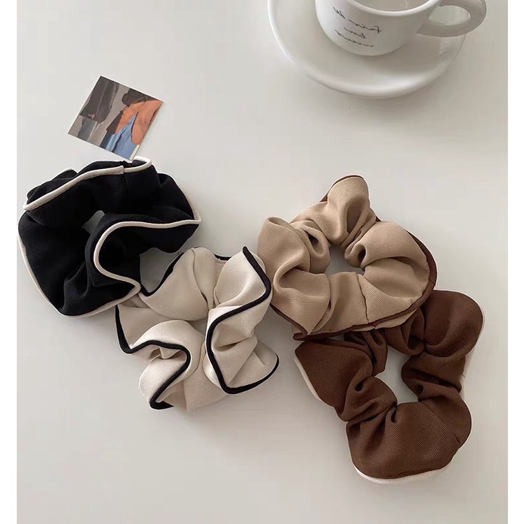 Jual Town Shell - Milky Double Color Scrunchy / Scrunchie / Scrunchies ...