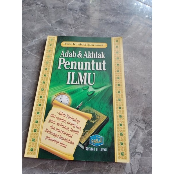 Jual ADAB & AKHLAK PENUNTUT ILMU-YAZID BIN ABDUL QADIR JAWAS-A1 ...