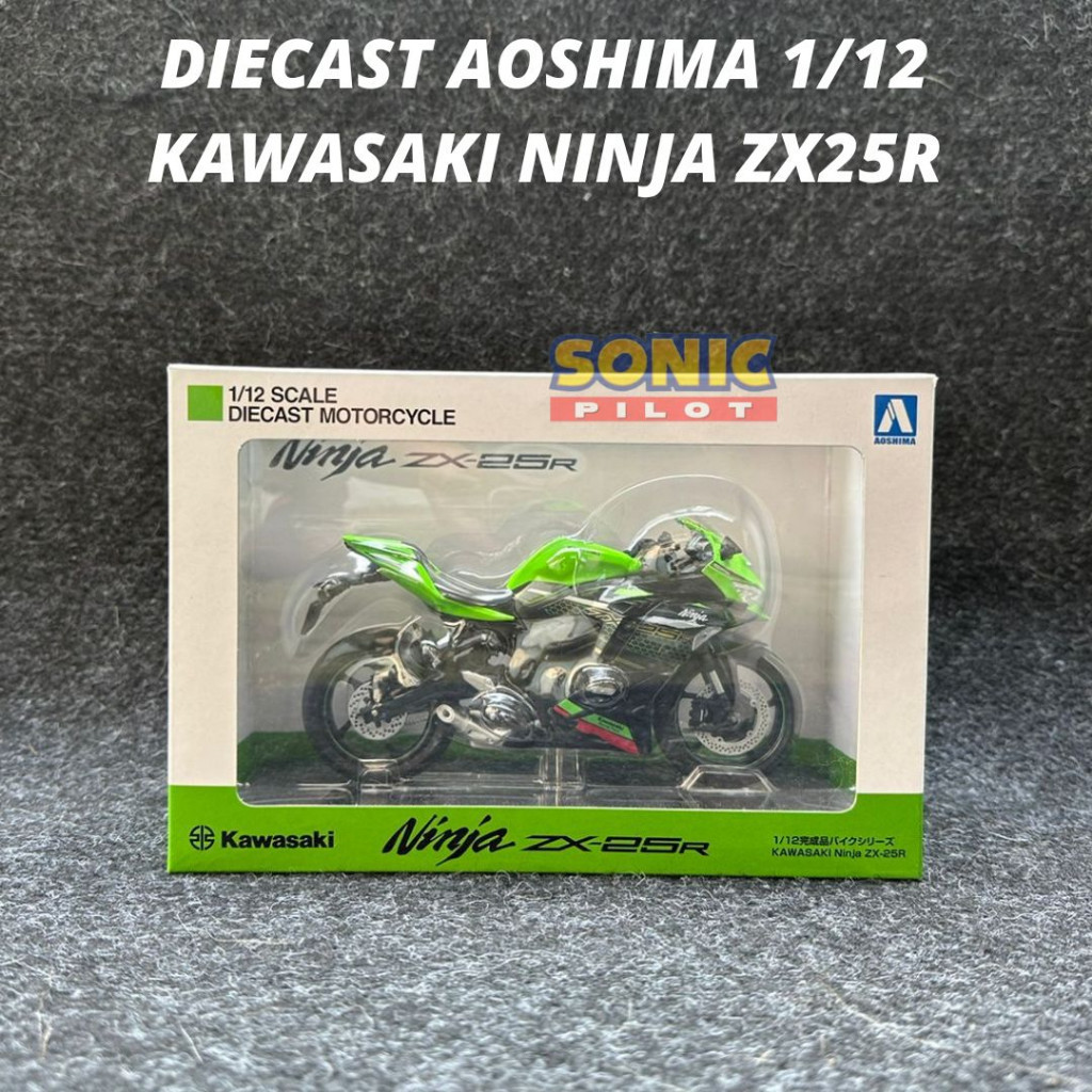 Jual Diecast Aoshima 1/12 Kawasaki Ninja ZX25R Shopee Indonesia