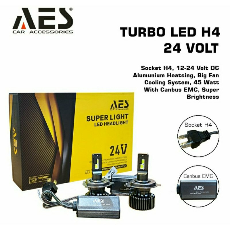 Jual Lampu Led H Turbo Aes Headlight V Volt Lampu Utama Mobil H Turbo W V Volt