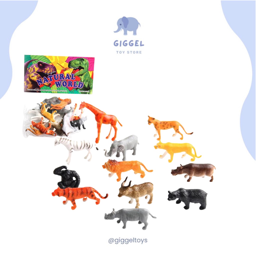 Jual ANIMAL PREMIUM FIGUR / Animal Figure 12 Pcs / Mainan Figur ...