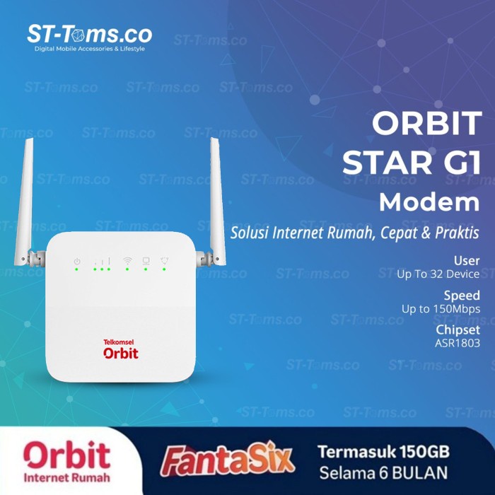 Jual HKM 0130 Orbit Star G1 Modem Wifi Telkomsel Free Kuota | Shopee ...