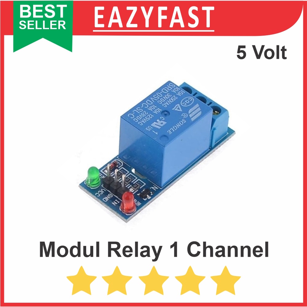 Jual Modul Relay 1 Channel Arduino SPDT 5V 5 Pin | Shopee Indonesia