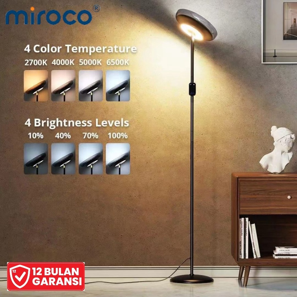Jual Lampu LED Lampu Hias MIROCO Standing Lamp Modern Bedroom Office
