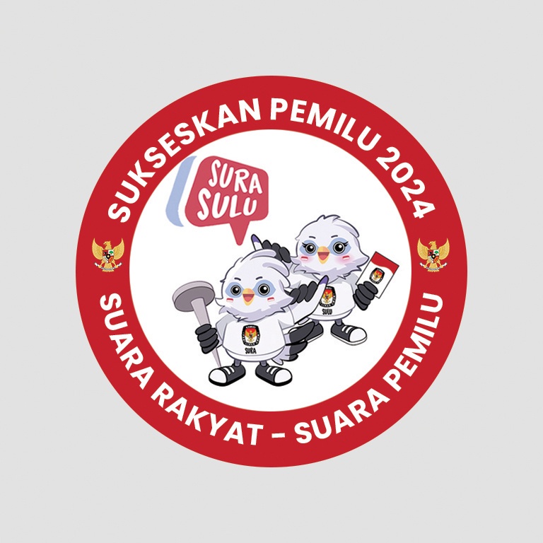 Jual Gantungan Kunci Sura Sulu Suara Rakyat Suara Pemilu Souvenir Ganci Bulat Sisi Custom