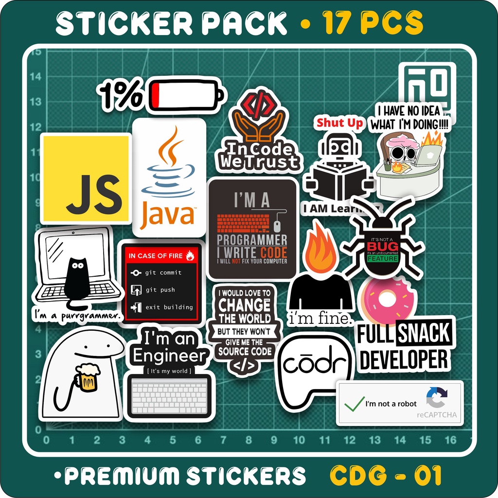 Jual STIKER LOGO CODING PROGRAM PROGRAMING STICKER IT KOMPUTER VINYL ...