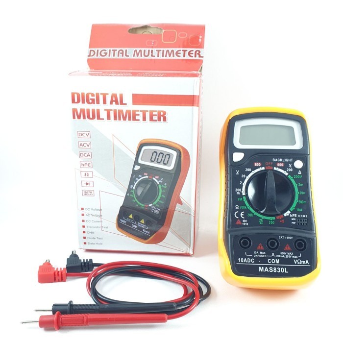 Jual Multitester MAS830L Multimeter Digital MAS 830L Tester MAS-830 L ...