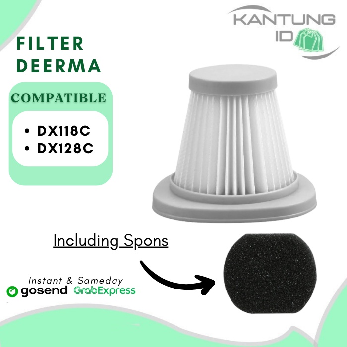Jual Hepa Filter For Deerma DX118C DX128C Vacuum Cleaner Derma DX 118C ...