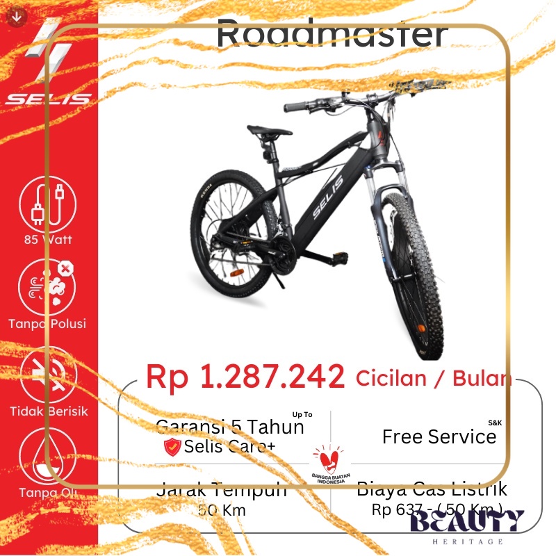 Jual Sepeda Listrik Selis Tipe Roadmaster Shopee Indonesia