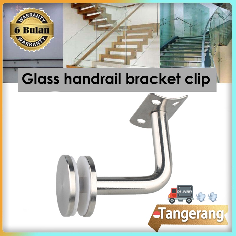 Jual Bracket Handrail Stainless 60x60mm Tembok Flexible Railing Tangga ...