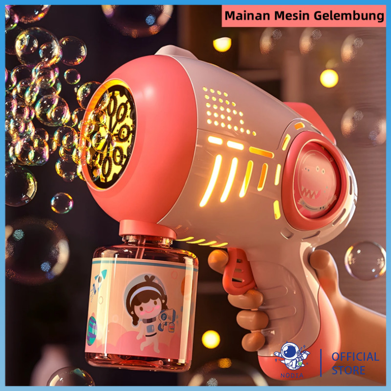 Jual NODIA Mainan Mesin Gelembung Listrik Anak-anak Dengan Lampu 20 ...