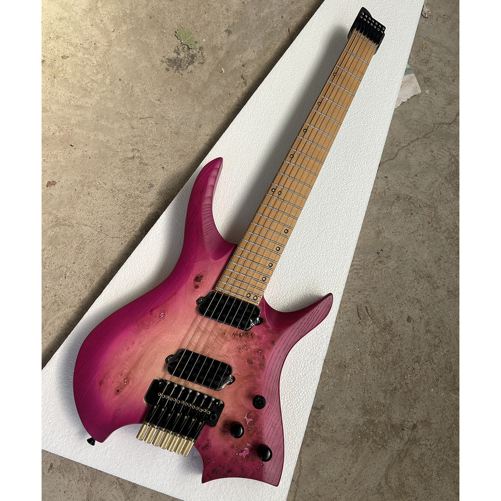 Jual Factory Headless 7 Strings Electric Guitar Floyd Rose Bridge ...
