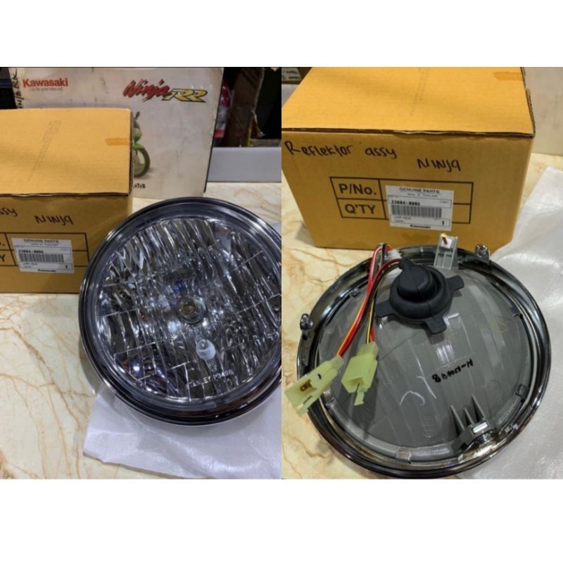 Jual KACA MIKA REFLEKTOR LAMPU DEPAN NINJA SS S ORIGINAL