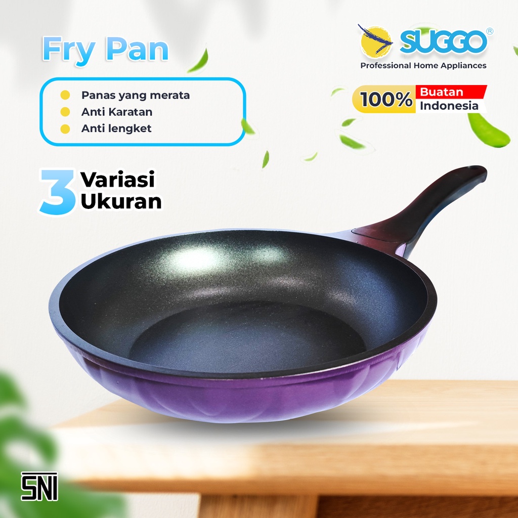 Jual Suggo Fry Pan Teflon Anti Lengket Tahan Gores Anti Karat Sni Shopee Indonesia