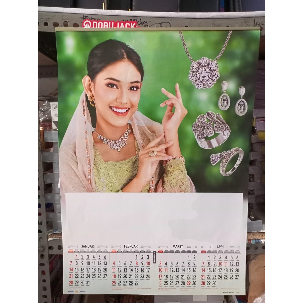 Jual KALENDER DINDING WALL KALENDER CATURWULAN TAHUN 2024 MOTIF ARTIS