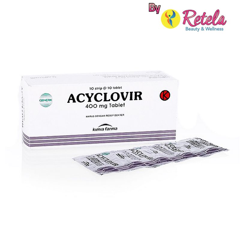 Jual ACICLOVIR 400MG 1 STRIP 10 TABLET (GEN-HJ) | Shopee Indonesia