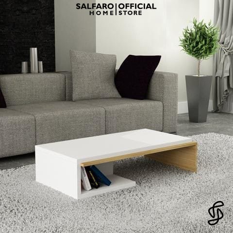 Jual meja ruang tamu minimalis modern estetik aesthetic multifungsi