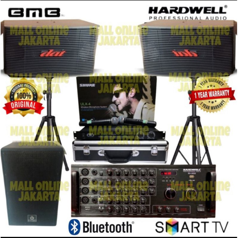 Jual Paket Karaoke Dat 10inch Subwoofer Aktif 12inch Hardwell Power