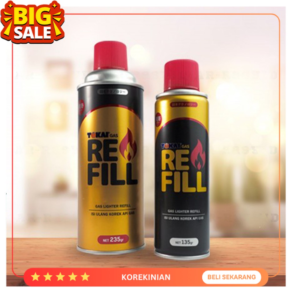 Jual Gas Tokai Refill 135 Gr dan 235 Gr Isi Ulang Korek Api Gas ...