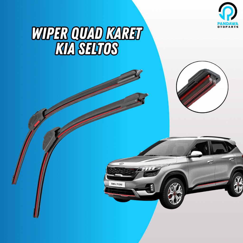 Jual Wiper Quad Blade Kia Seltos / Wiper (4) Lapis Karet Frameless 1
