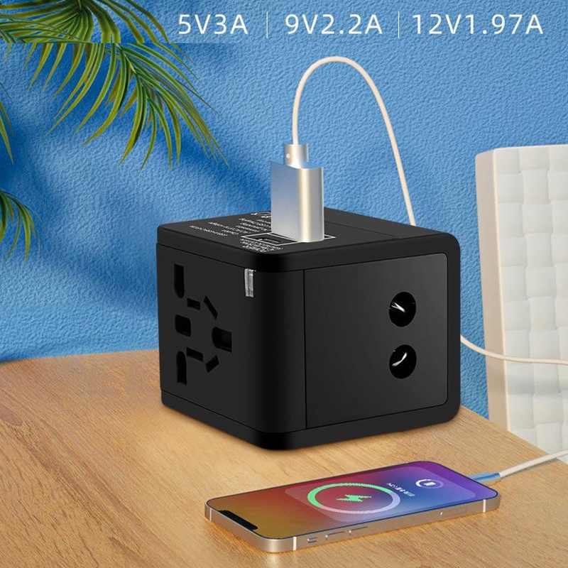 Jual All in one Travel PD charger adapter (20W) universal fast charging ...