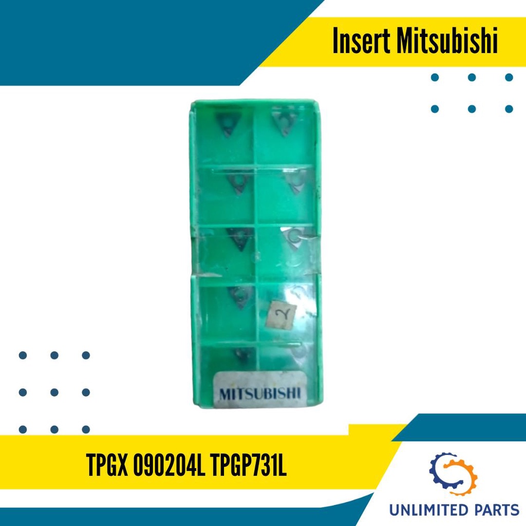 Jual Insert Milling Mitsubishi TPGX 090204L TPGP731L Original Insert ...