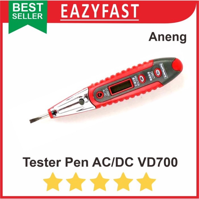 Jual Test Pen AC DC Non Contact Voltage Detector VD700 Tester Kabel ...
