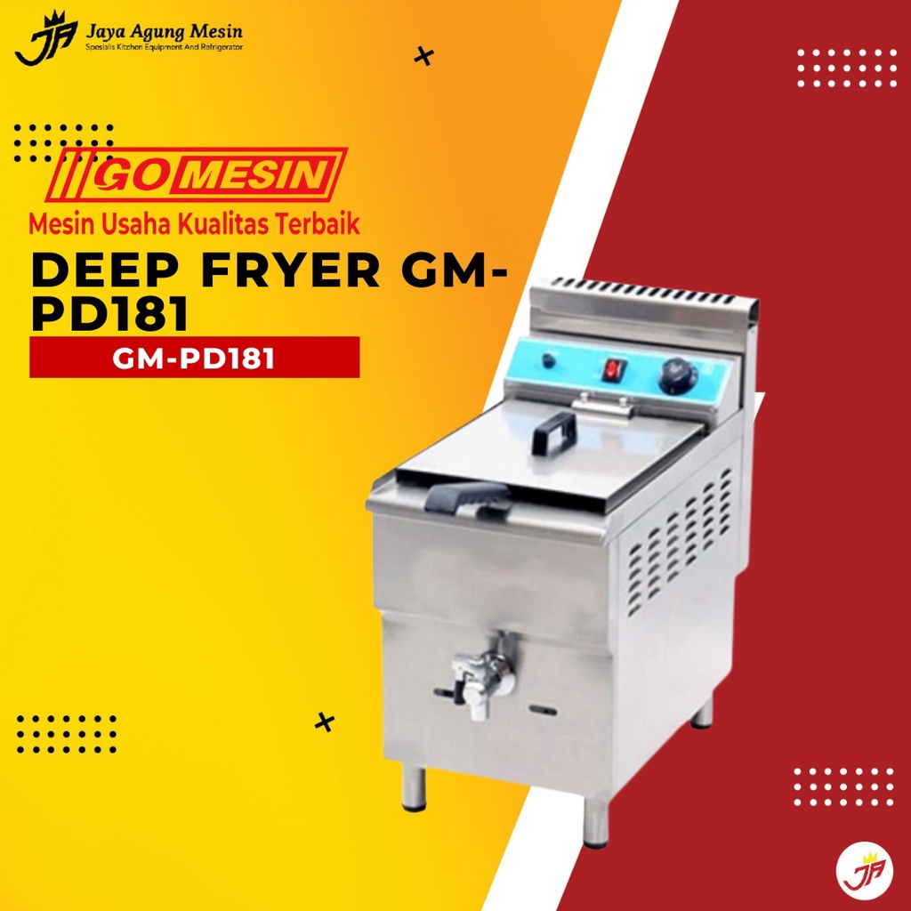 Jual Gas Deep Fryer GoMesin GMPD181 / Penggorengan Gas GoMesin GM