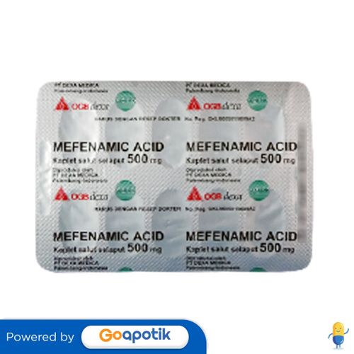 Jual Asam Mefenamat Ogb Dexa Medica 500 Mg Strip 10 Kaplet Shopee Indonesia