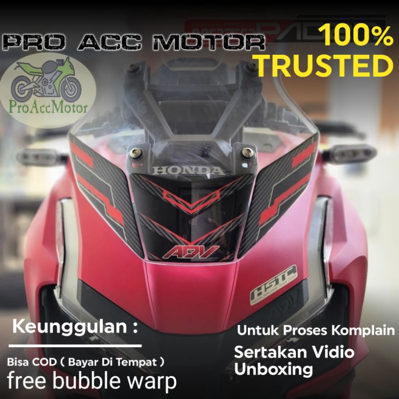 Jual Stiker Visor ADV 160 Sticker Windshield ADV 160 Resin | Shopee ...