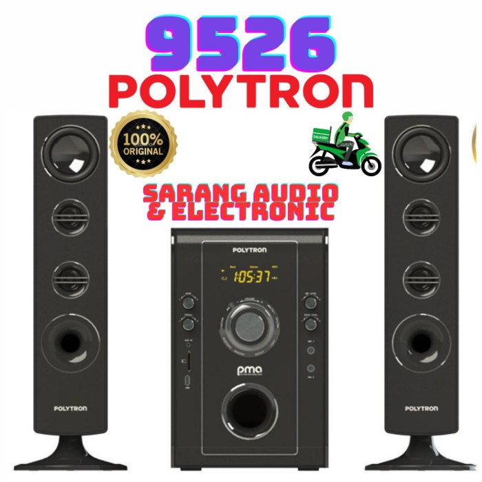 Jual Speaker Multimedia POLYTRON PMA 9526 PMA9526 Bluetooth Karaoke ...