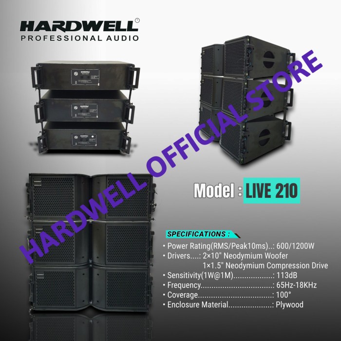 Jual Speaker Line Array Hardwell LIVE 210 (2x10 Inch) Original | Shopee ...