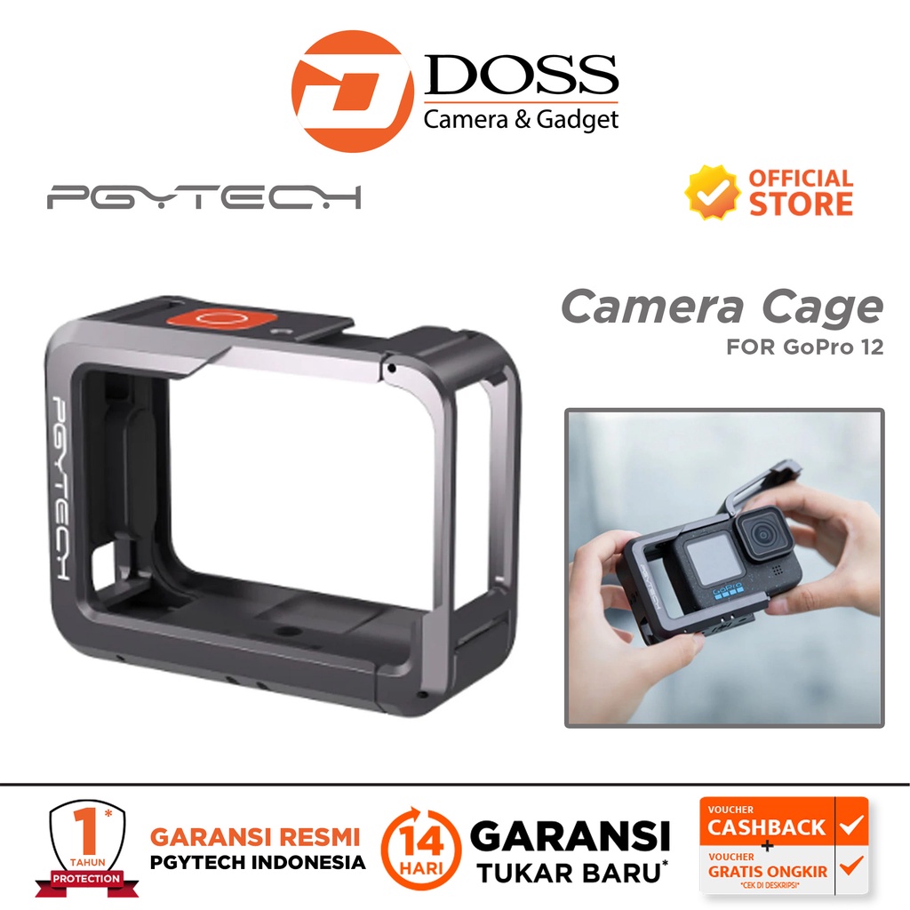 Jual PGYTECH Camera Cage for GoPro 12 Action Camera | Shopee Indonesia