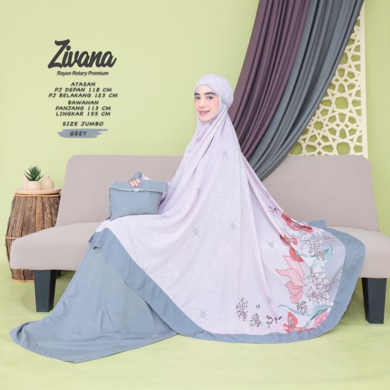 Jual NAGIH- MUKENA DEWASA JUMBO RAYON ROTARY PREMIUM ZIVANA PRINTING ...