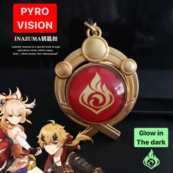 Jual [Koleksi Terbaru] Vision Inazuma Genshin Impact Gantungan kunci ...