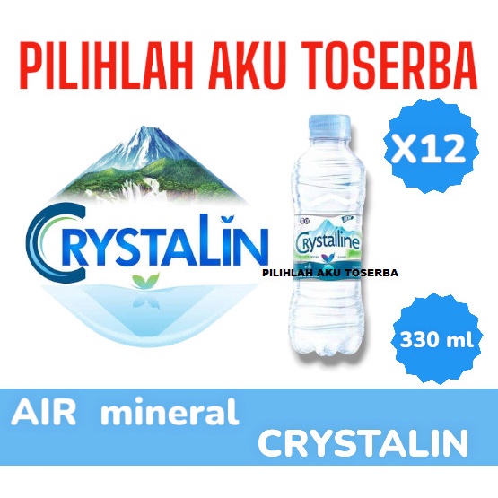 Jual CRYSTALIN Air Mineral Botol Mini Pet 330 ml - ( HARGA 12 BOTOL ...